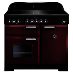 Rangemaster Classic Deluxe 100 Induction Hob Range Cooker Cranberry